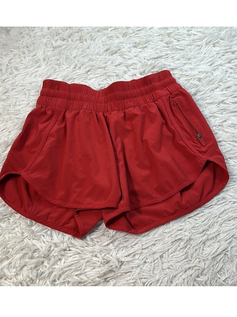 Lululemon Tracker Short V *4" Vivid Flame